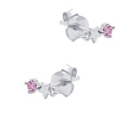 October Birthstone Silver Stud Earring STS-6805